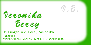 veronika berey business card